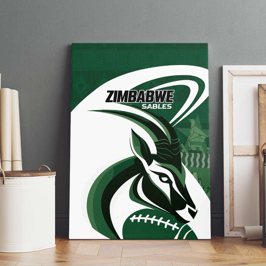 Rugby Zimbabwe Canvas Wall Art Sables Is The Champion - African Pride
