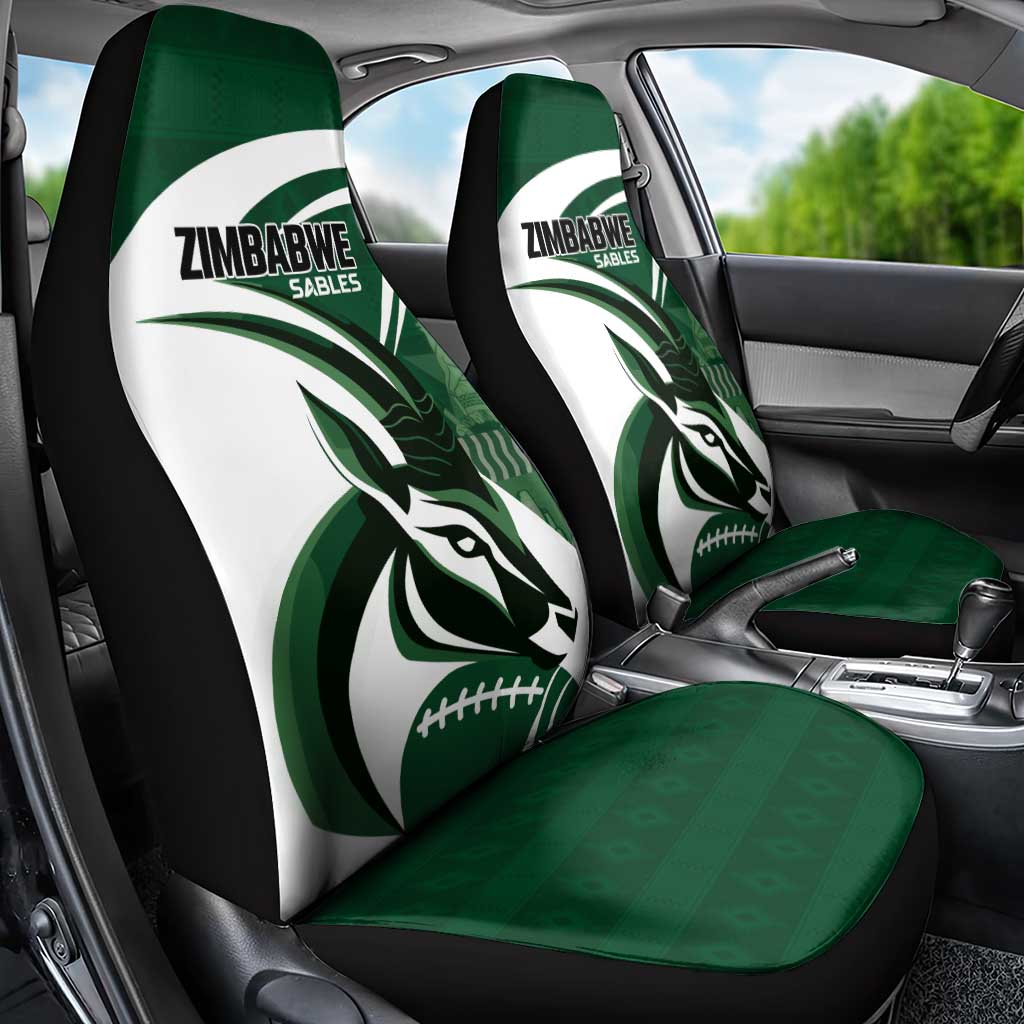 Rugby Zimbabwe Car Seat Cover Sables Is The Champion - African Pride