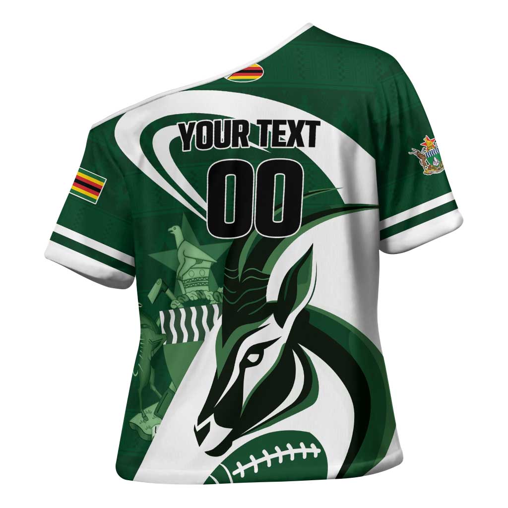 Custom Rugby Zimbabwe Cross Shoulder Shirt Sables Is The Champion