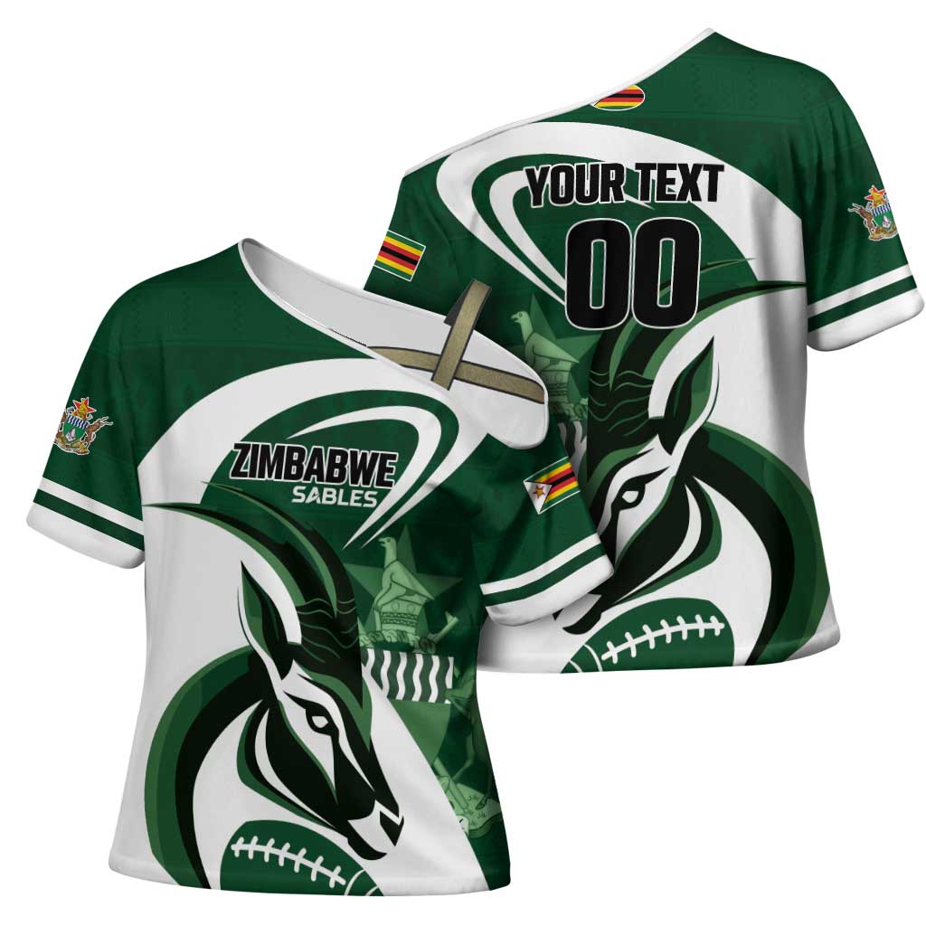 Custom Rugby Zimbabwe Cross Shoulder Shirt Sables Is The Champion