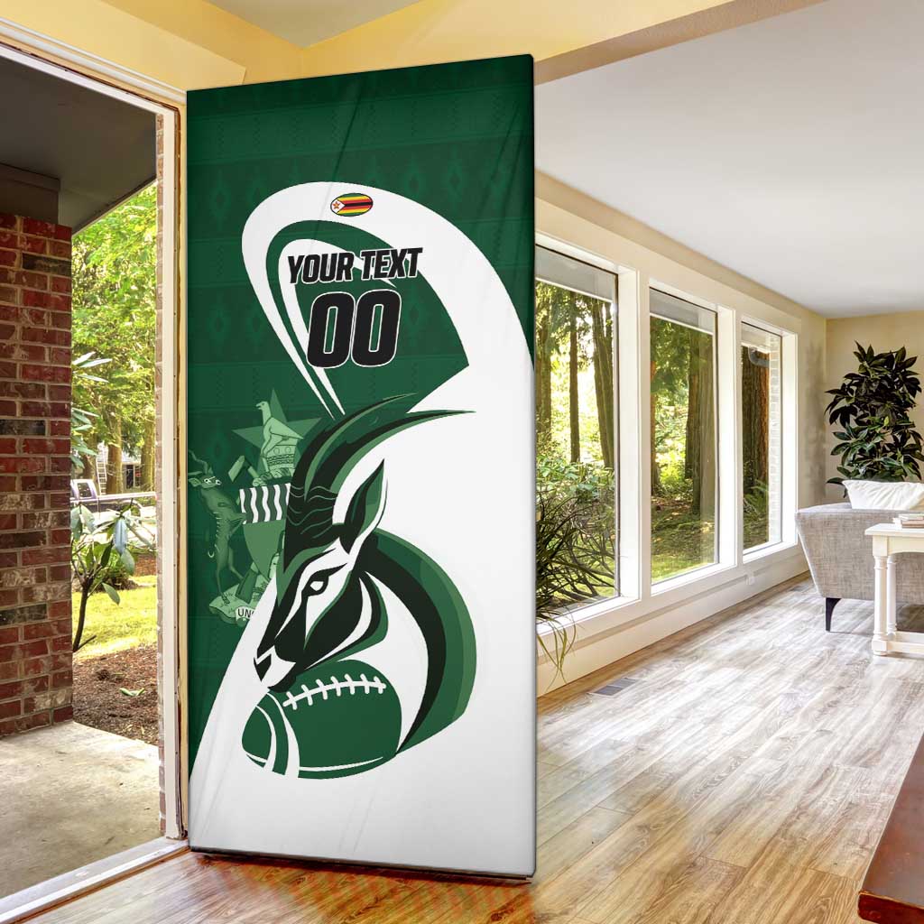 Custom Rugby Zimbabwe Door Cover Sables Is The Champion