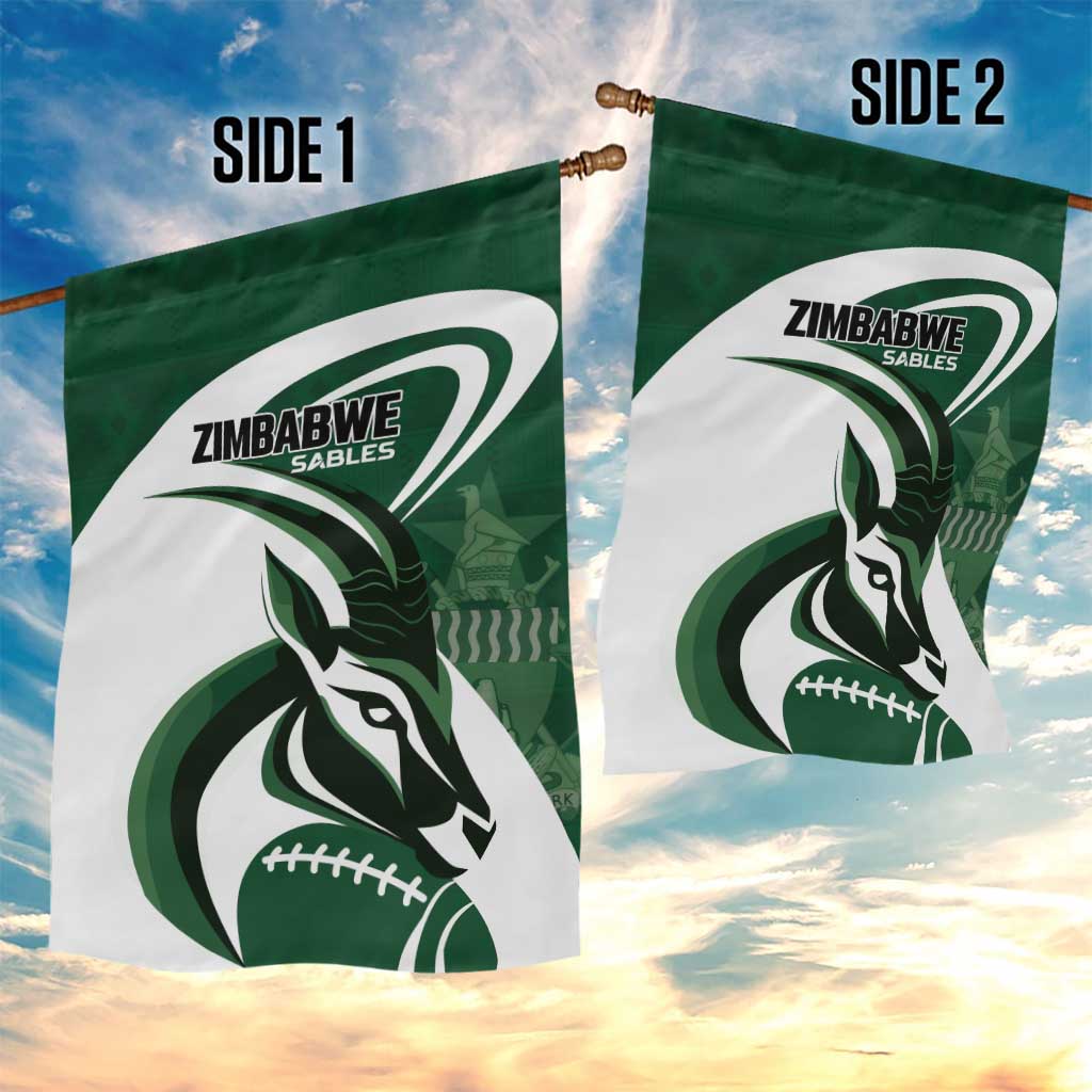 Rugby Zimbabwe Garden Flag Sables Is The Champion - African Pride