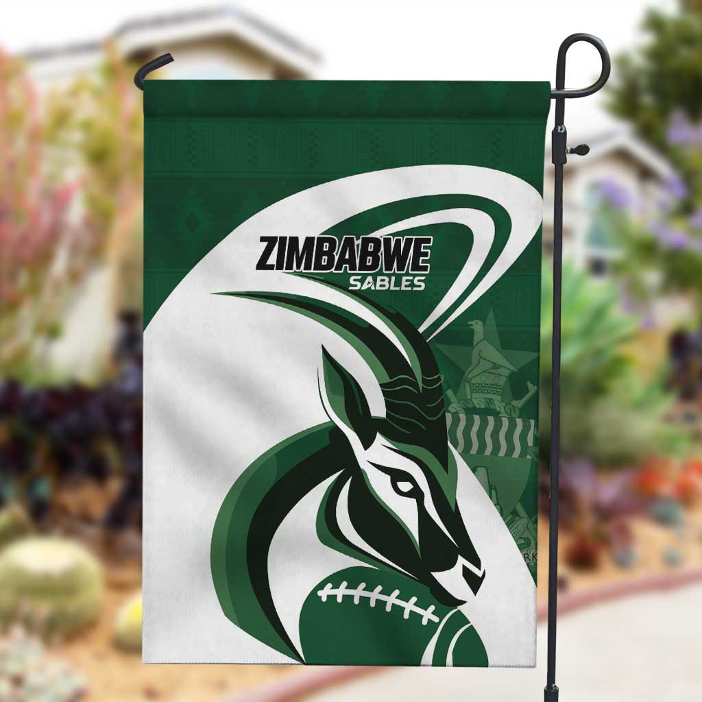 Rugby Zimbabwe Garden Flag Sables Is The Champion - African Pride