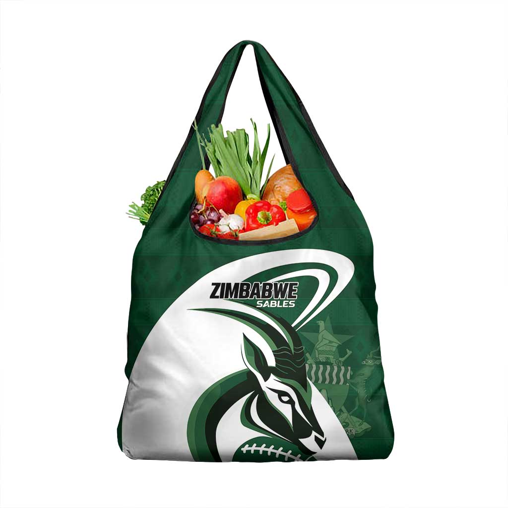 Rugby Zimbabwe Grocery Bag Sables Is The Champion - African Pride