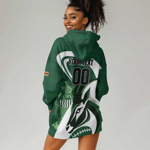 Custom Rugby Zimbabwe Hoodie Dress Sables Is The Champion - African Pride