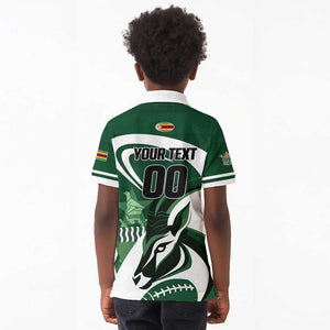 Custom Rugby Zimbabwe Kid Polo Shirt Sables Is The Champion - African Pride