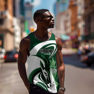 Custom Rugby Zimbabwe Men Tank Top Sables Is The Champion - African Pride