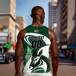 Custom Rugby Zimbabwe Men Tank Top Sables Is The Champion - African Pride