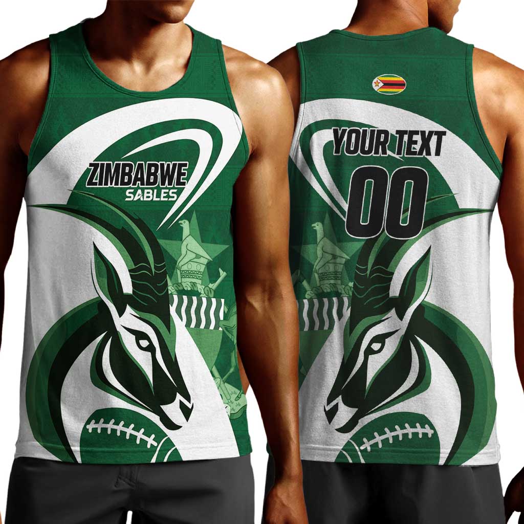 Custom Rugby Zimbabwe Men Tank Top Sables Is The Champion - African Pride