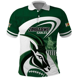 Custom Rugby Zimbabwe Polo Shirt Sables Is The Champion - African Pride