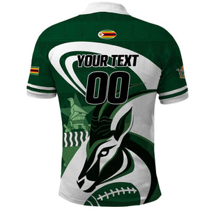 Custom Rugby Zimbabwe Polo Shirt Sables Is The Champion - African Pride