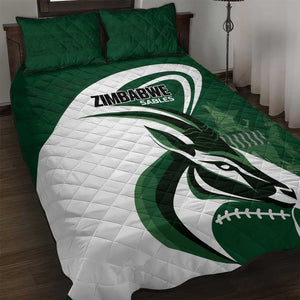Rugby Zimbabwe Quilt Bed Set Sables Is The Champion - African Pride