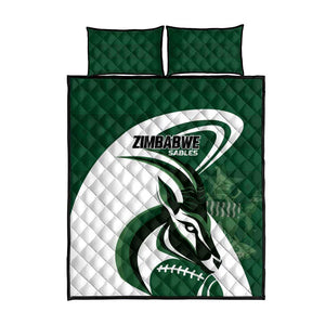 Rugby Zimbabwe Quilt Bed Set Sables Is The Champion - African Pride