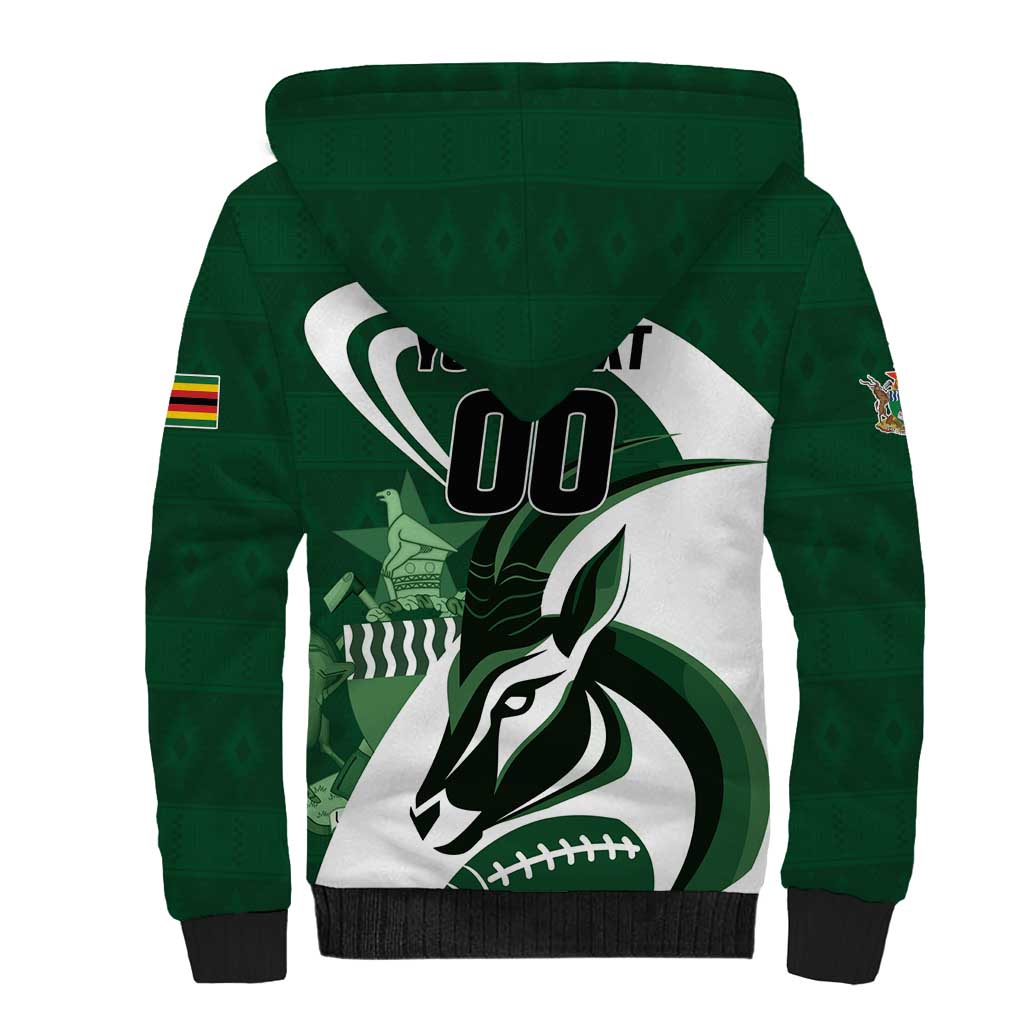 Custom Rugby Zimbabwe Sherpa Hoodie Sables Is The Champion - African Pride