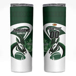 Custom Rugby Zimbabwe Skinny Tumbler Sables Is The Champion - African Pride