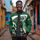 Custom Rugby Zimbabwe Sleeve Zip Bomber Jacket Sables Is The Champion - African Pride