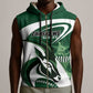 Custom Rugby Zimbabwe Sleeveless Zip Hoodie Sables Is The Champion - African Pride