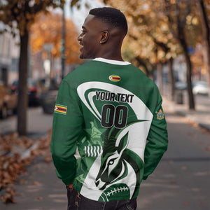 Custom Rugby Zimbabwe Sweatshirt Sables Is The Champion - African Pride