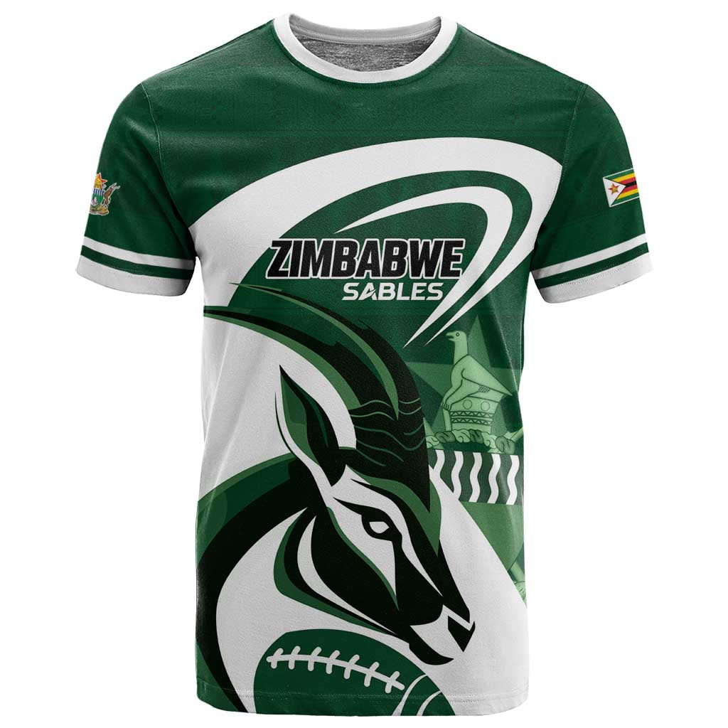 Custom Rugby Zimbabwe T shirt Sables Is The Champion - African Pride