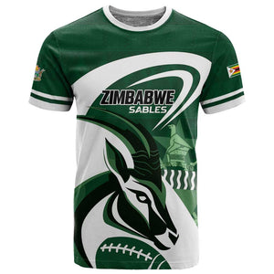 Custom Rugby Zimbabwe T shirt Sables Is The Champion - African Pride