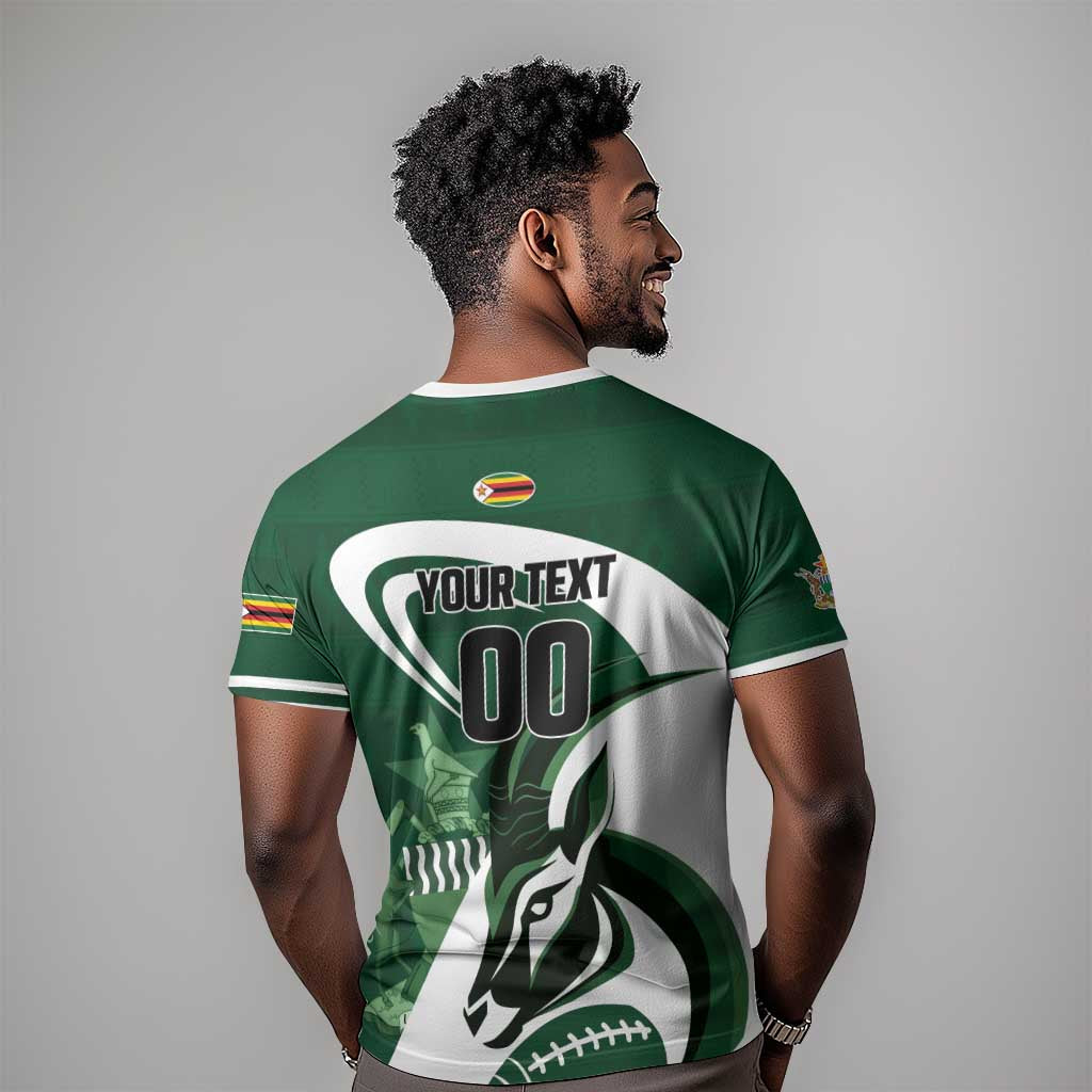 Custom Rugby Zimbabwe T shirt Sables Is The Champion - African Pride