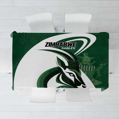 Rugby Zimbabwe Tablecloth Sables Is The Champion - African Pride