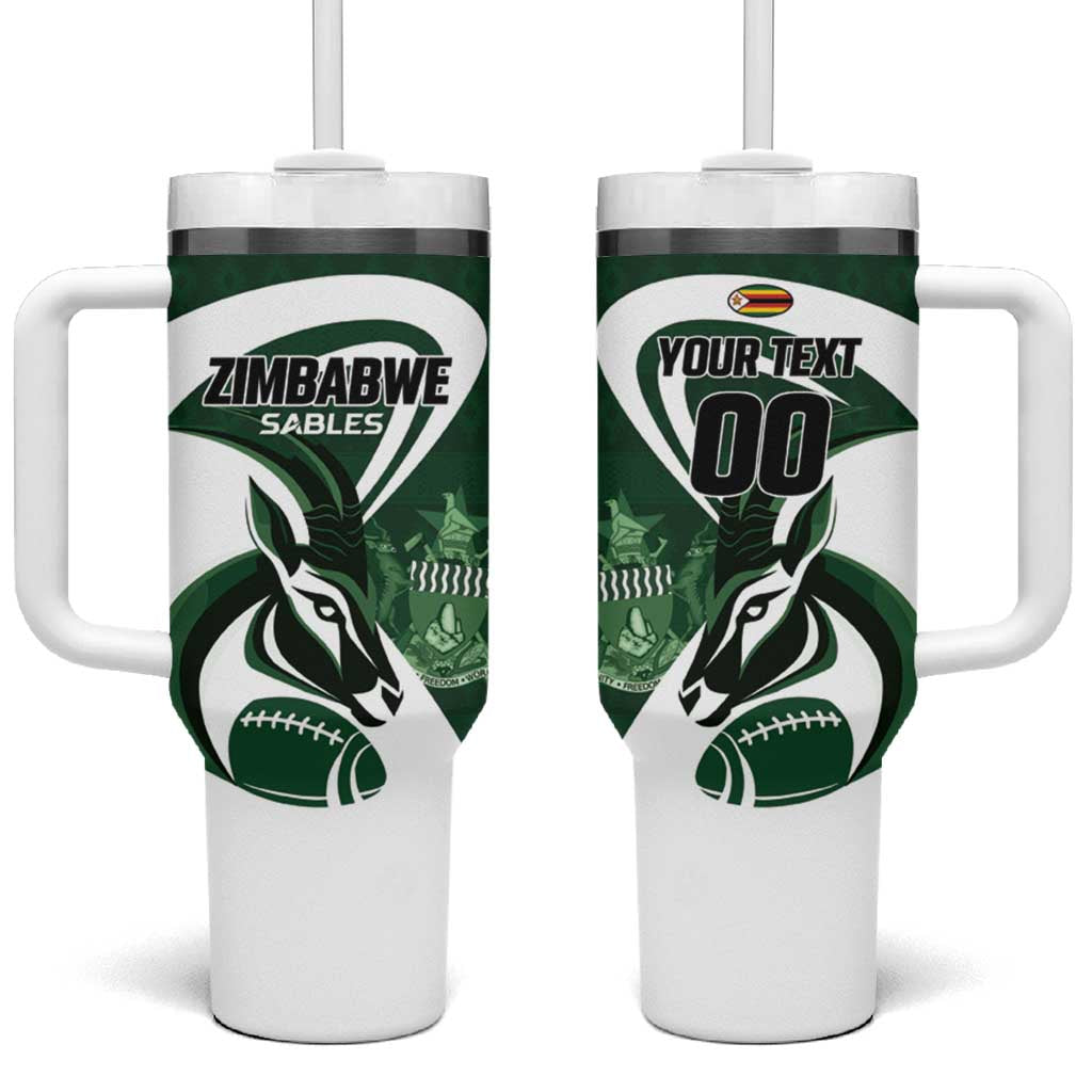Custom Rugby Zimbabwe Tumbler With Handle Sables Is The Champion - African Pride