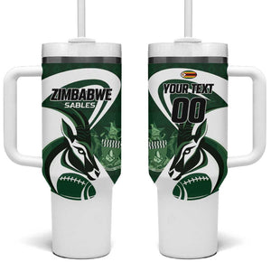 Custom Rugby Zimbabwe Tumbler With Handle Sables Is The Champion - African Pride