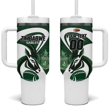 Custom Rugby Zimbabwe Tumbler With Handle Sables Is The Champion - African Pride