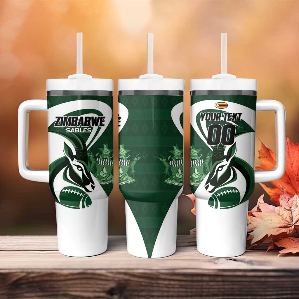 Custom Rugby Zimbabwe Tumbler With Handle Sables Is The Champion - African Pride