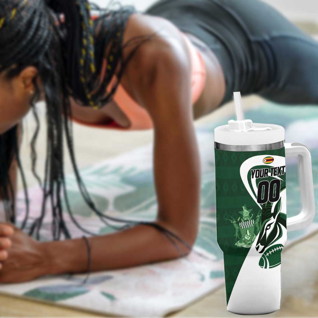Custom Rugby Zimbabwe Tumbler With Handle Sables Is The Champion - African Pride