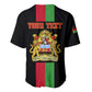 Personalized Malawi Baseball Jersey with Coat of Arms Flag Style