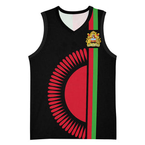 Personalized Malawi Basketball Jersey with Coat of Arms Flag Style - African Pride