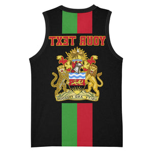 Personalized Malawi Basketball Jersey with Coat of Arms Flag Style - African Pride
