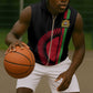 Personalized Malawi Sleeveless Zip Hoodie with Coat of Arms Flag Style - African Pride