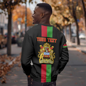 Personalized Malawi Sweatshirt with Coat of Arms Flag Style
