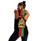 Personalized Malawi Women Racerback Tank with Coat of Arms Flag Style