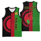 Personalized Malawi Basketball Jersey with Coat of Arms and African Pattern - African Pride
