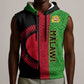 Personalized Malawi Sleeveless Hoodie with Coat of Arms and African Pattern - African Pride