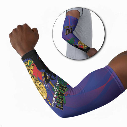 Custom Haiti World Football 2026 Arm Sleeves Go Les Grenadiers