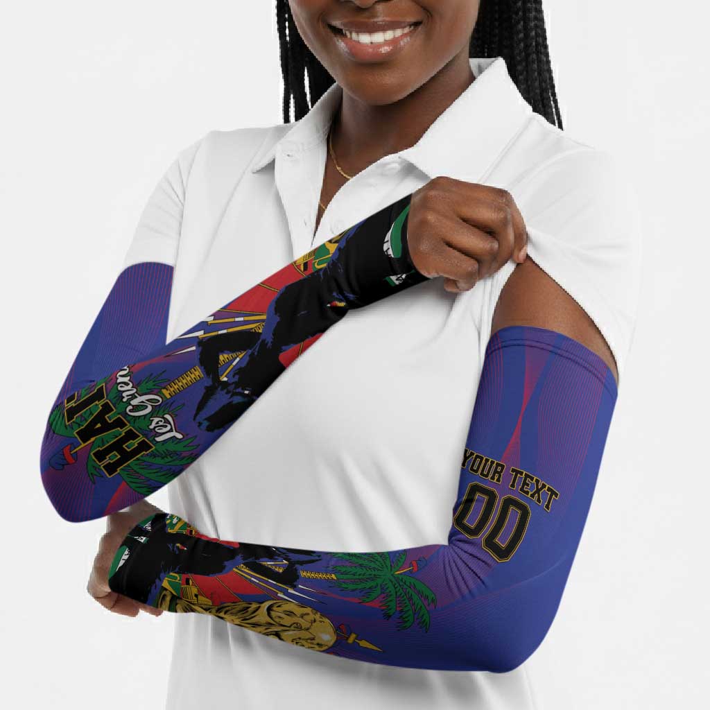 Custom Haiti World Football 2026 Arm Sleeves Go Les Grenadiers