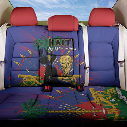 Haiti World Football 2026 Back Car Seat Cover Go Les Grenadiers - African Pride