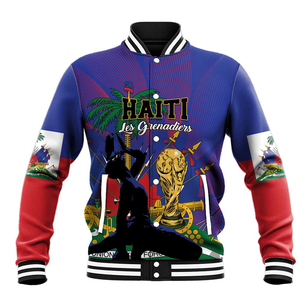 Custom Haiti World Football 2026 Baseball Jacket Go Les Grenadiers - African Pride