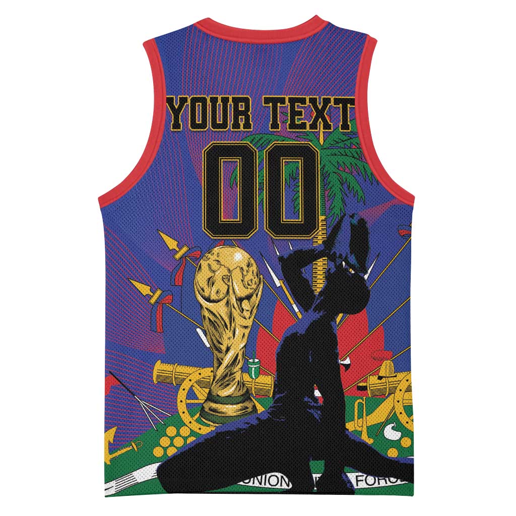 Custom Haiti World Football 2026 Basketball Jersey Go Les Grenadiers - African Pride