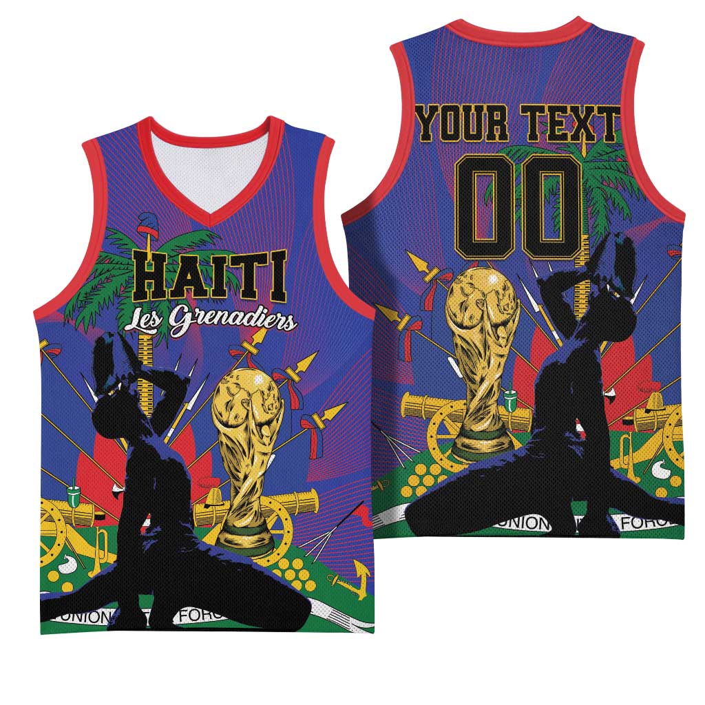Custom Haiti World Football 2026 Basketball Jersey Go Les Grenadiers - African Pride