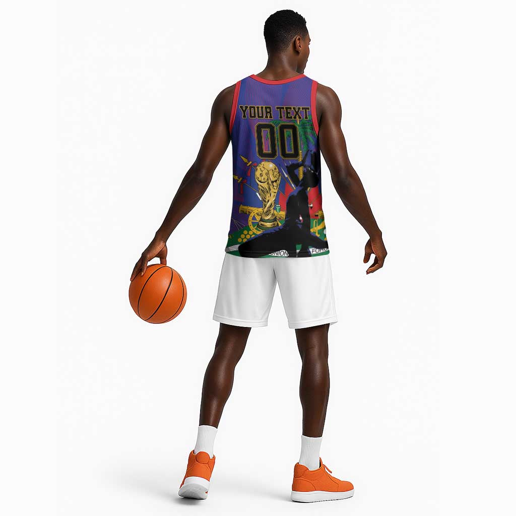 Custom Haiti World Football 2026 Basketball Jersey Go Les Grenadiers - African Pride