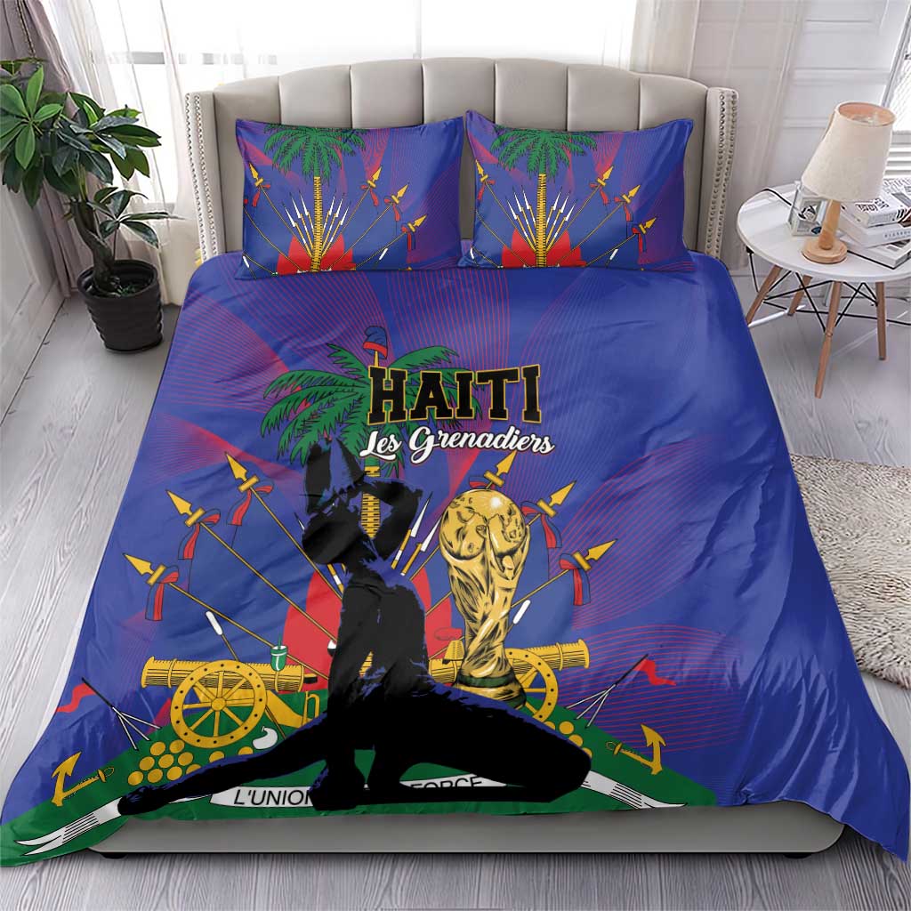 Haiti World Football 2026 Bedding Set Go Les Grenadiers - African Pride