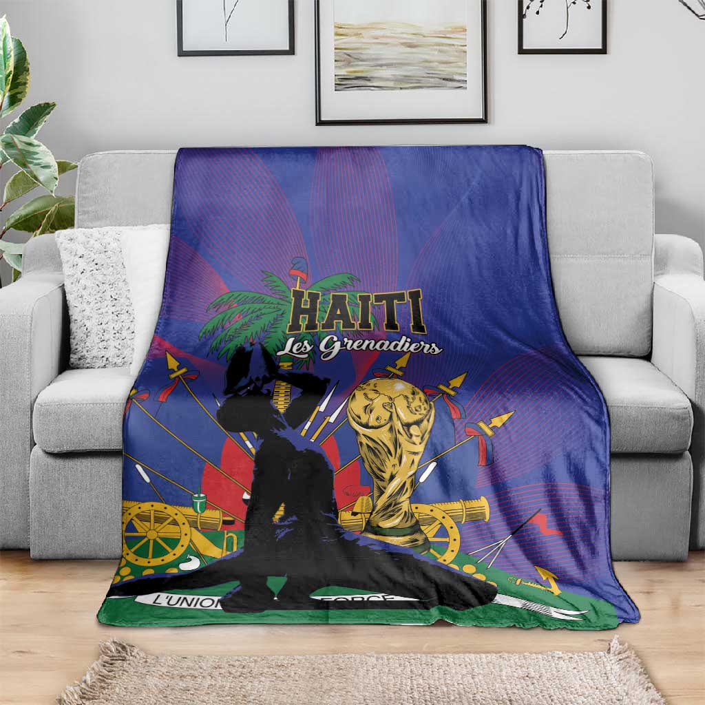 Haiti World Football 2026 Blanket Go Les Grenadiers - African Pride