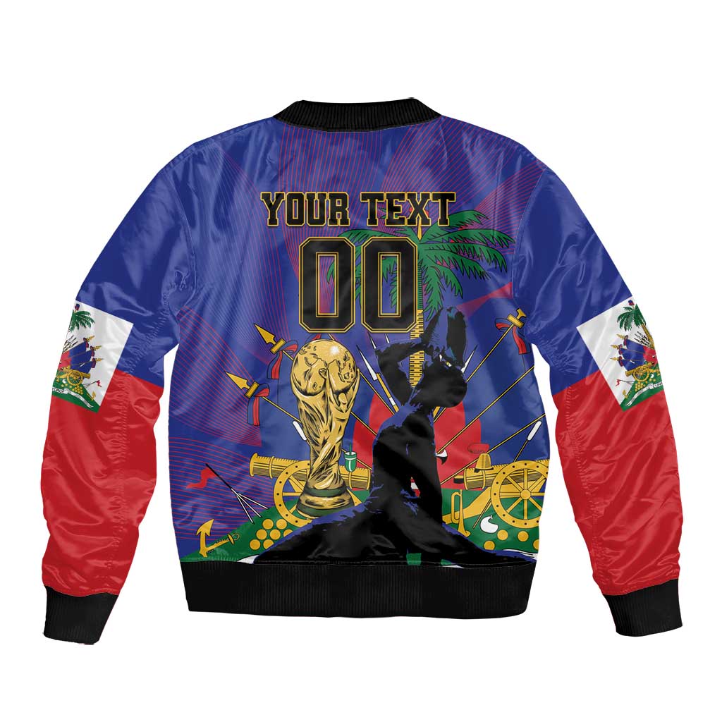 Custom Haiti World Football 2026 Bomber Jacket Go Les Grenadiers - African Pride