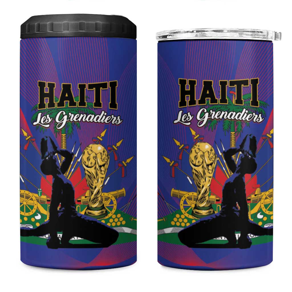 Haiti World Football 2026 4 in 1 Can Cooler Tumbler Go Les Grenadiers - African Pride